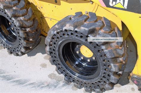 foam skid steer tires|cat skid steer solid tires.